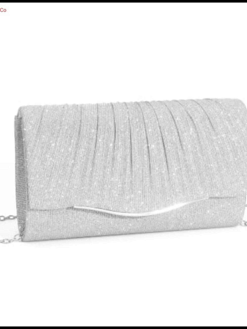 Satin Evening Clutch with Detachable Chain Formal Wedding Purse